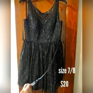 Black sequin dress